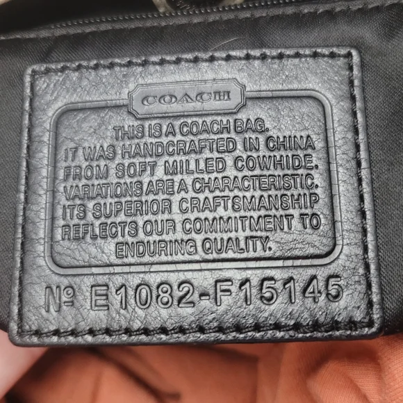 Coach Gray and Cream Satchel